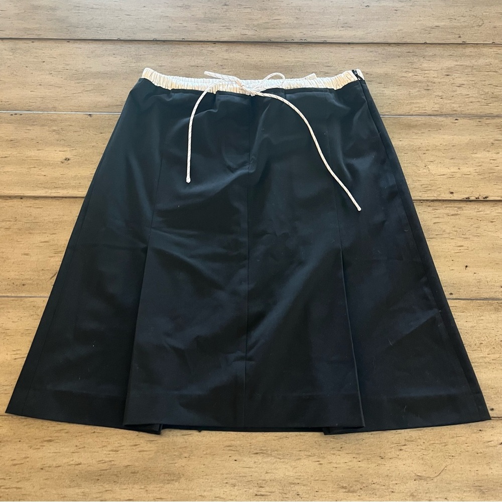 Zara midi office siren black skirt